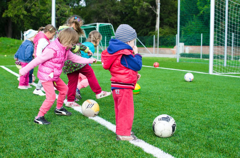 kids playing with balls