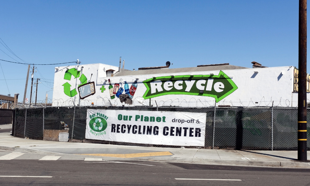 Recycle old shoes at a thrift store